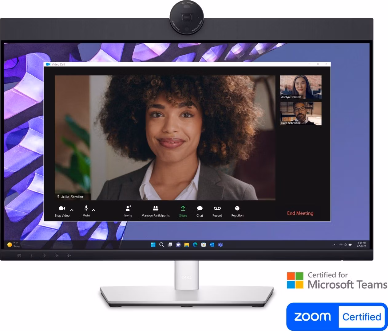 DELL Video Conferencing Monitor P2424HEB 23.8" IPS FHD 1000:1 5ms 250cd HDMI/DP/USB/CAM/Repro /4Y
