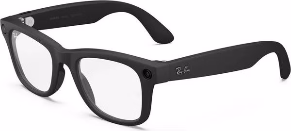Meta Ray-Ban Gen2 Wayfarer, Matte Black, Clear/Grey Transitions (Large)