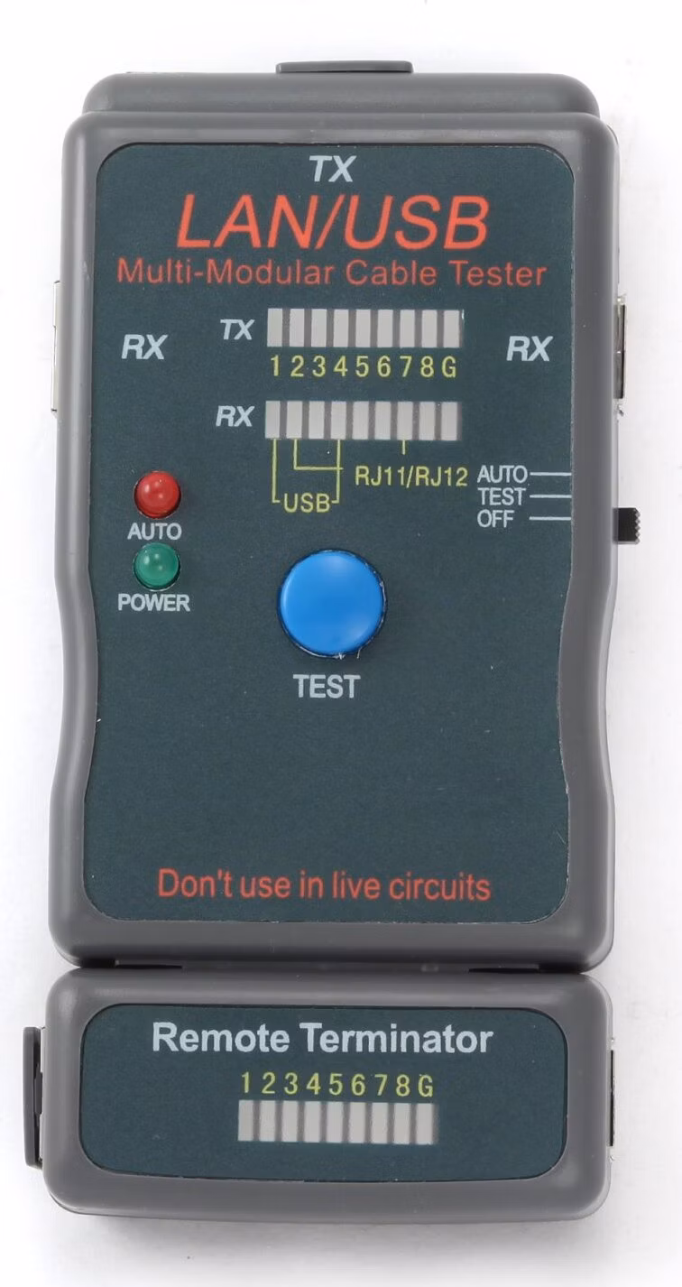 GEMBIRD Eth kabel tester NCT-2 pro RJ11-12,RG58,USB
