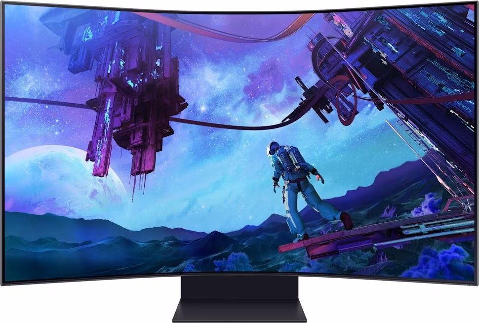 Samsung Odyssey Ark G97NC 55" /Prohnutý/3840x2160/16:9/VA/1ms/165Hz/Jack/HDMI/DP/USB/LAN/WiFi/BT/PIVOT/VESA/Repro