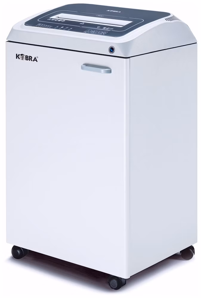 KOBRA skartovač 270 TS HS-6/ příčný řez 0,8 x 5 mm/ A3/ kapacita 5 listů/ objem koše 110l/ stupeň utajení P7/ šedý
