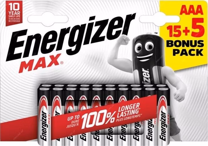 Energizer LR03/20 Max AAA 15+5 zdarma