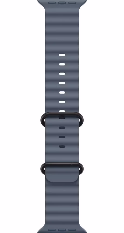 Apple Watch 49mm Anchor Blue Ocean Band - Black Titanium Finish