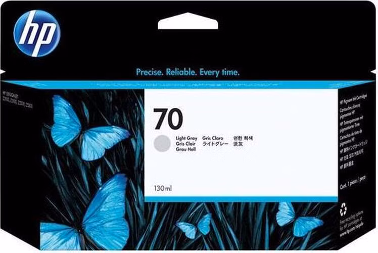 HP Ink Cartridge No. 70/Light Grey/130ml
