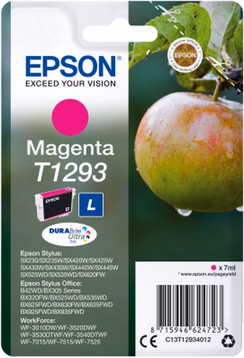 Atramentová tyčinka EPSON Singlepack "Apple" Magenta T1293 DURABrite Ultra Ink (7 ml)