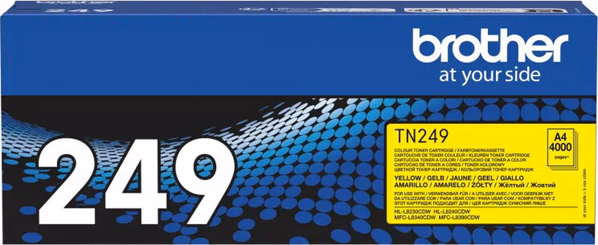 BROTHER toner TN-249Y pro HL-L8240CDW, MFC-L8390CDW / 4000 stran / žlutý