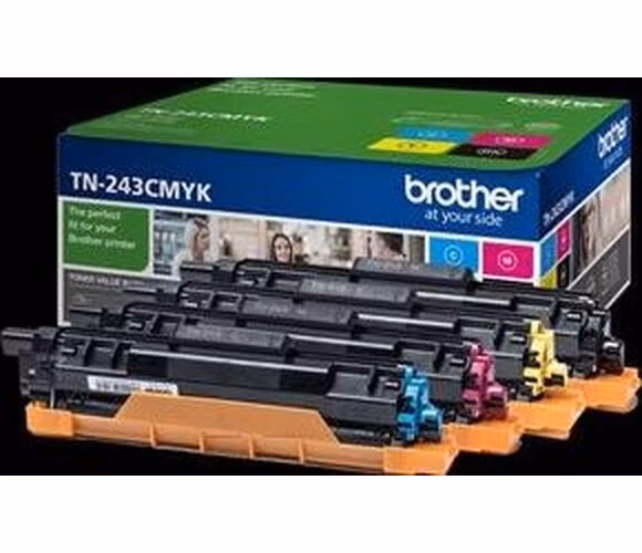 BROTHER sada tonerových kazet TN-243CMYK/ DCP-L3550CDW/ HL-L3210CW/ MFC-L3730CDN/ 4x 1000 stran/ CMYK