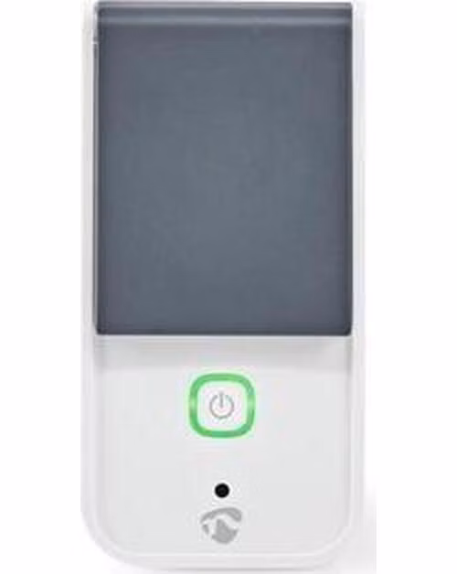 Nedis WIFIPO120FWT - Chytrá Wi-Fi Venkovní Zásuvka | Ochrana Proti Stříkancům Vody | IP44 | Monitor Napájení | Schuko T