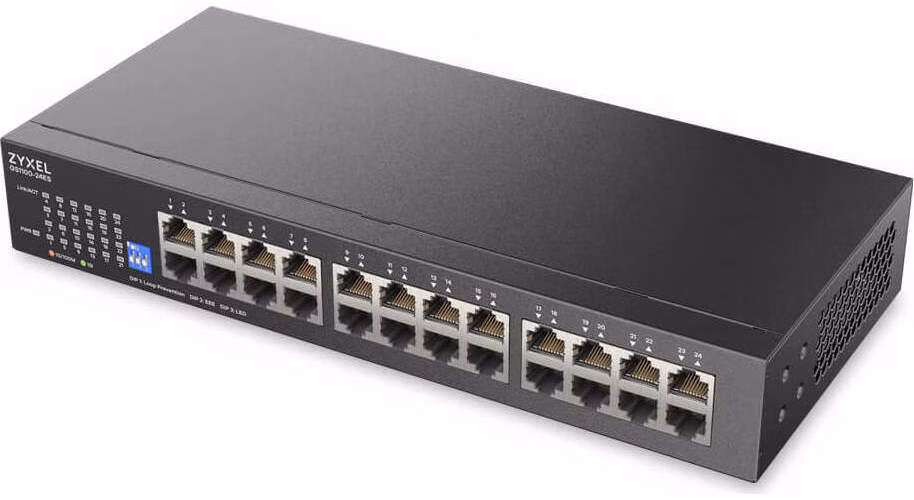 Zyxel GS1100-24ES 24 port Gigabit - DIP selector Unmanaged Switch v3