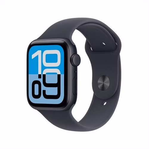Apple Watch SE 3 GPS 44mm Polnočný hliník s polnočným športovým remienkom - S/M *Poškodený obal*