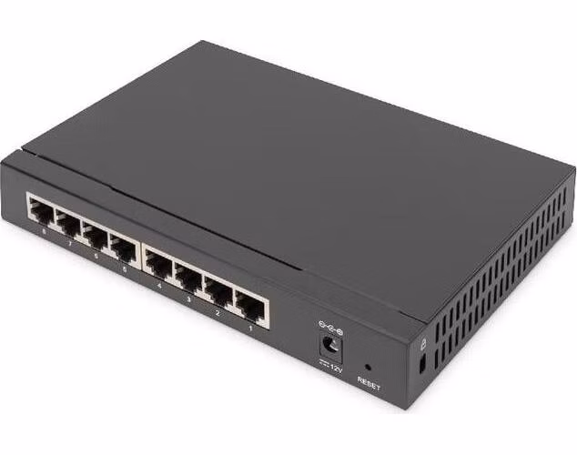 DIGITUS 8-portový multigigabitový přepínač, 2,5G, neřízený