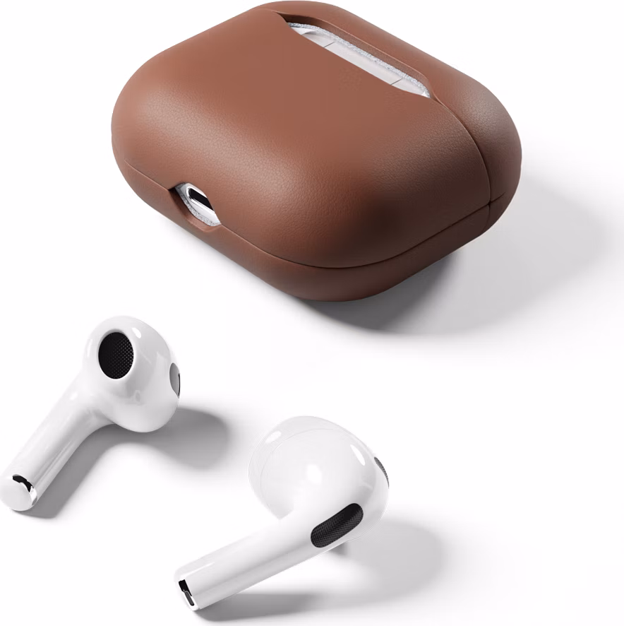 Epico Leather Case Airpods 3 - hnedá