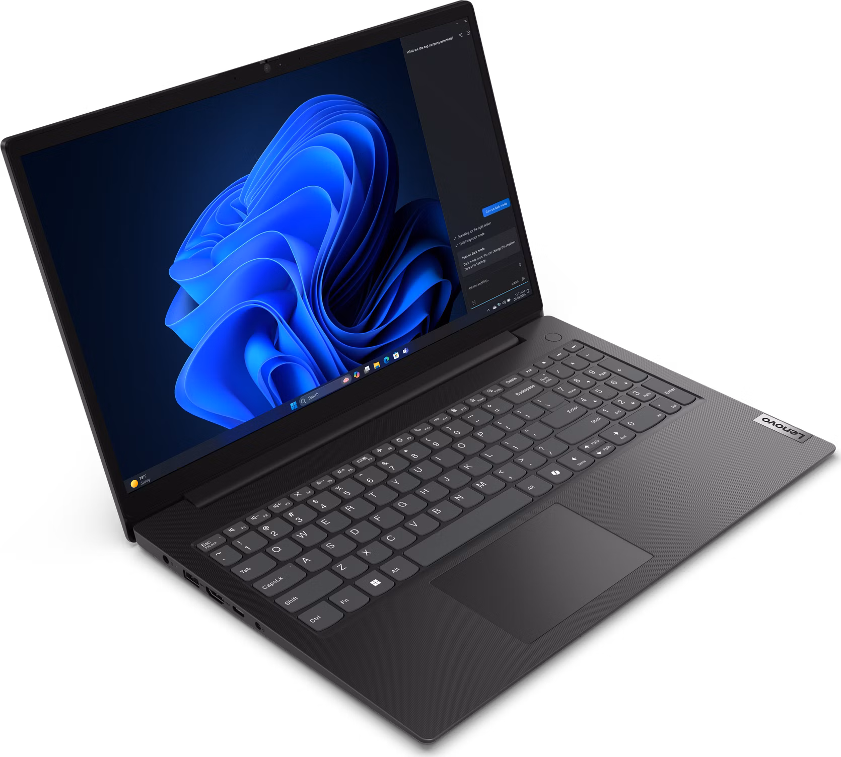 Lenovo V15 G5/ Core 3 100U/ 16GB DDR5/ 512GB SSD/ Intel Graphics/ 15,6"FHD,matný/ bez OS/ černý