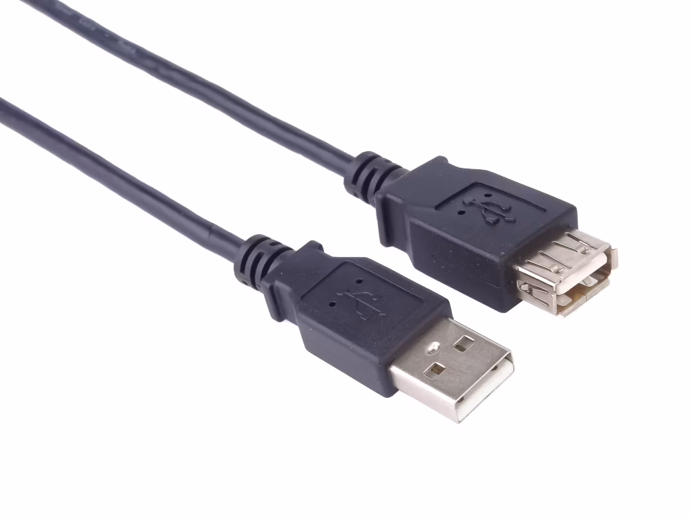 PremiumCord kabel prodlužovací USB 2.0, A-A, 1m, černá