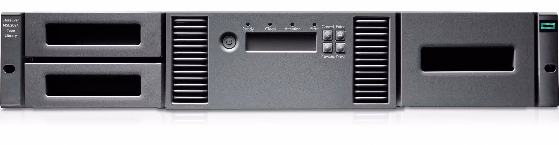 HPE Storage MSL2024 Tape Library (MSL LTO8 SAS Drive + 15x Q2078A LTO8 30TB Data Cartridges + Q2015A BarCodeLabelPack)