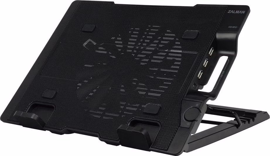 Zalman chladič notebooku ZM-NS2000 / pro notebooky do 17" / naklápěcí / USB Hub / USB / černý
