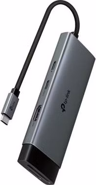 TP-Link UH7020C Hub USB typu C 7v1, HDMI 4K při 60 Hz, SD a microSD UHS-I, 100W Power Delivery, 1× USB-C, 2× USB-A