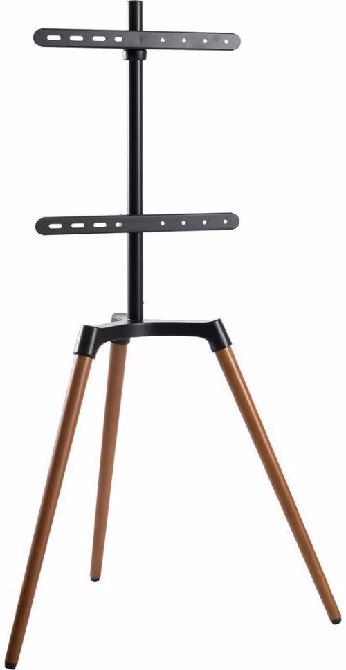NEDIS podlahový TV stojan/ 50 - 65"/ 35 kg/ Skandinávské Provedení/ Otočné/ Protiskluzový popruh/ Snap-lock/ černý