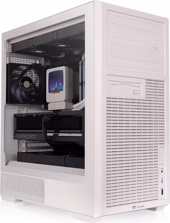 THERMALTAKE Case Retro 360 TG Mid Tower, ATX, Průhledná bočnice, 1x 120mm Fan, béžová