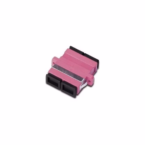 Digitus SC/SC DX Coupler, OM4, Color RAL 4003 Zirconia Ceramic Sleeve, Plastic housing,Multimode incl. fixing material
