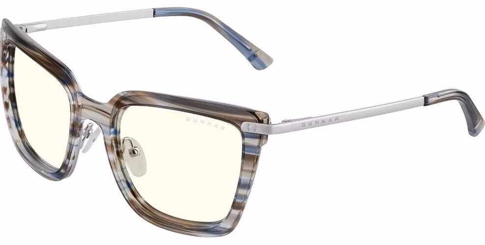GUNNAR kancelářske/herní brýle KAIA BLUE RIBBON čirá skla BLF 35 GUNNAR focus