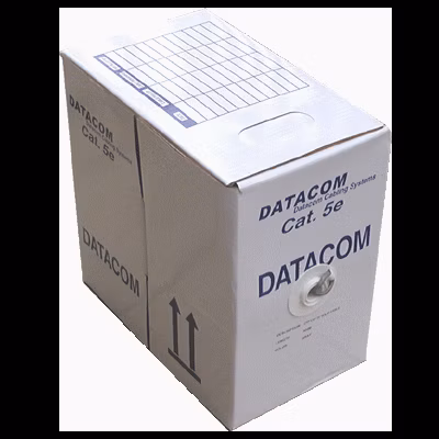DATACOM kabel drát C5E UTP PVC 305m box šedý