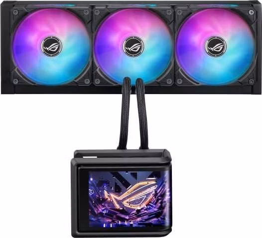 ASUS ROG Ryuo IV SLC 360 ARGB / vodní chlazení / 3x 120mm fan / AM4+AM5 / 1700,1851 / RGB podsvícení / LCD Displej