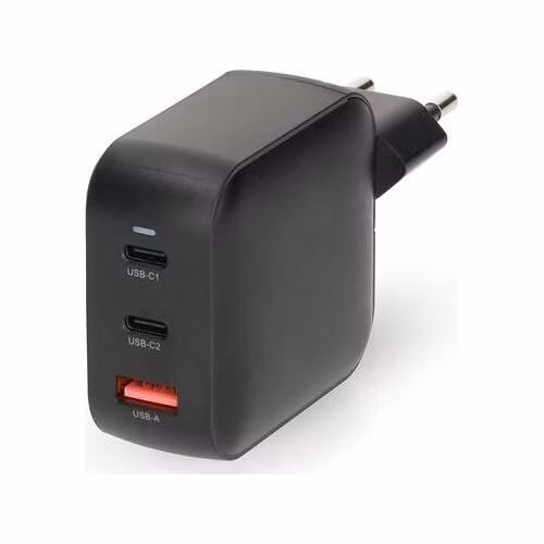 Nedis WGCHA100WBK - Síťová Nabíječka | 100 W | GaN | PD3.0 | Funkce rychlého nabíjení | 3 výstupy | USB-A / 2x USB-C™ |