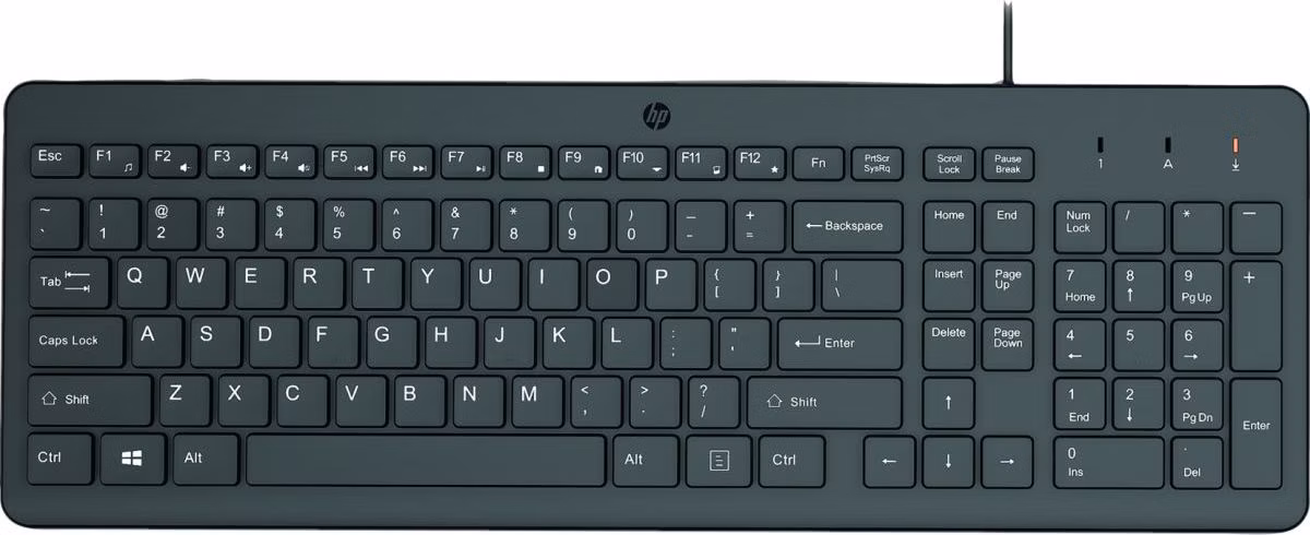 HP 150 Wired Keyboard - drátová klávesnice - CZ/SK lokalizace