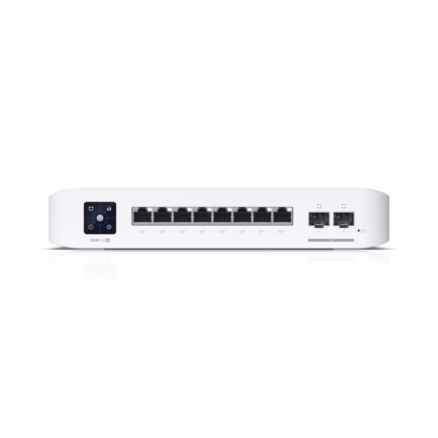 Ubiquiti UniFi Switch Pro 8 PoE - 8x GbE, 2x SFP+, 6x PoE+, 2x PoE++ (PoE budget 120W)