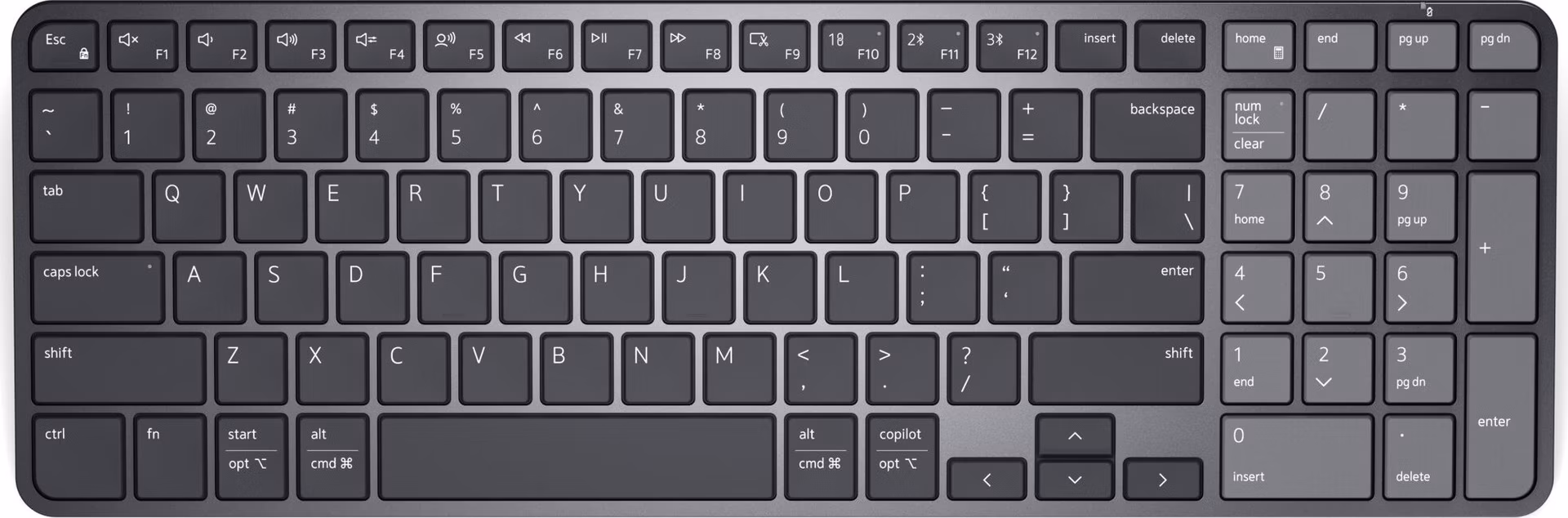 Dell Pro 7 Rechargeable Compact Keyboard - KB746 - Czech / Slovak (QWERTZ)