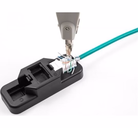 Delock Sada LSA Keystone s klipsovým držákem, RJ45 / RJ11, Cat.6, černá