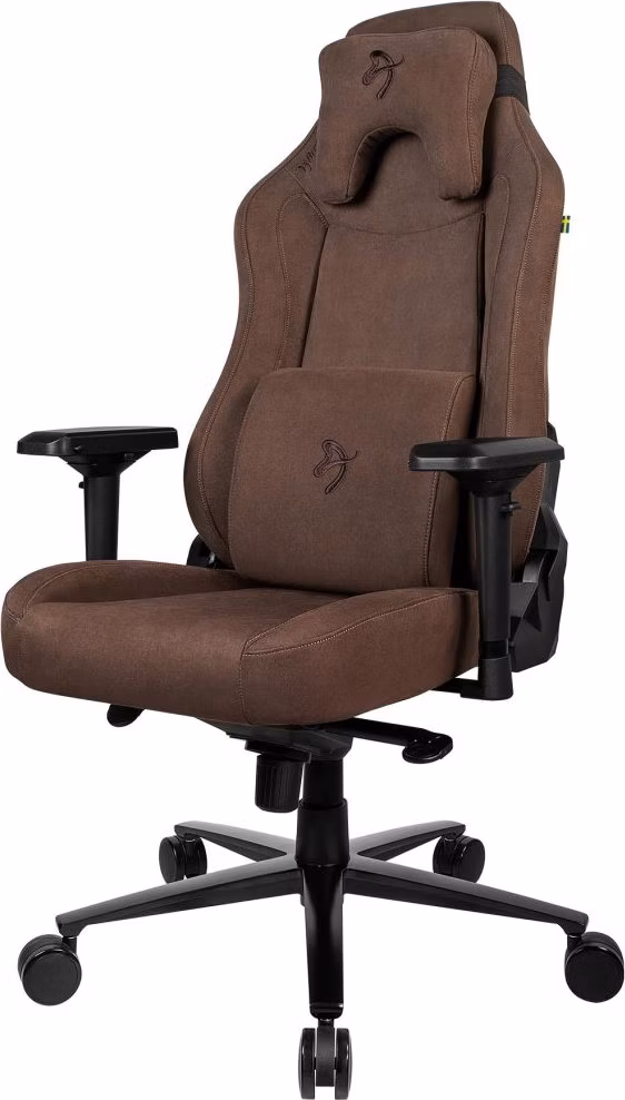 AROZZI herní židle VERNAZZA Supersoft Fabric Brown/ hnědá