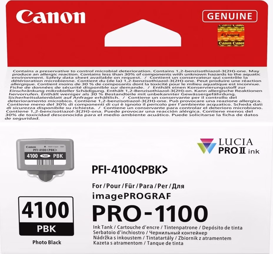 Canon inkoustová náplň INK PFI-4100 PBK Photo černá