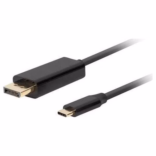 Lanberg USB-C(M)->DisplayPort(M) kabel 1,8m 4K 60Hz černá