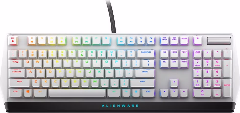 DELL klávesnice Alienware Low-profile RGB Mechanical Gaming Keyboard/  AW510K/ US/ Int./ mezinárodní/ Lunar Light