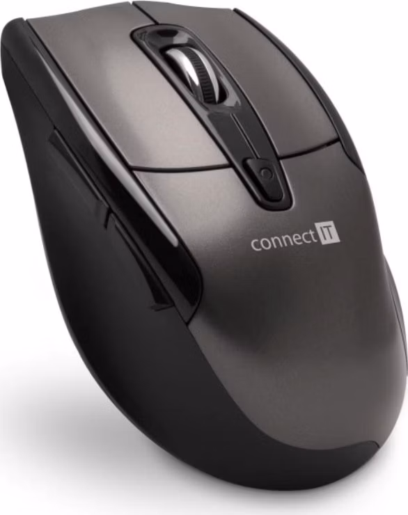 CONNECT IT Bezdrátová laserová myš, USB 2,4GHz (+ 2x AAA baterie zdarma)