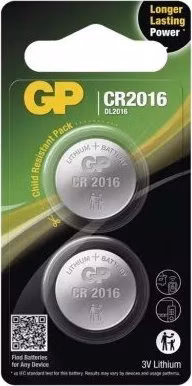 EMOS GP líthiová gombíková batéria CR2016 2BL