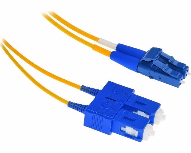 XtendLan FO patch LC-SC 1m 9/125, duplex, ultraflexibilní G.657.A1, LS0H, průměr 2mm, krátký vývod