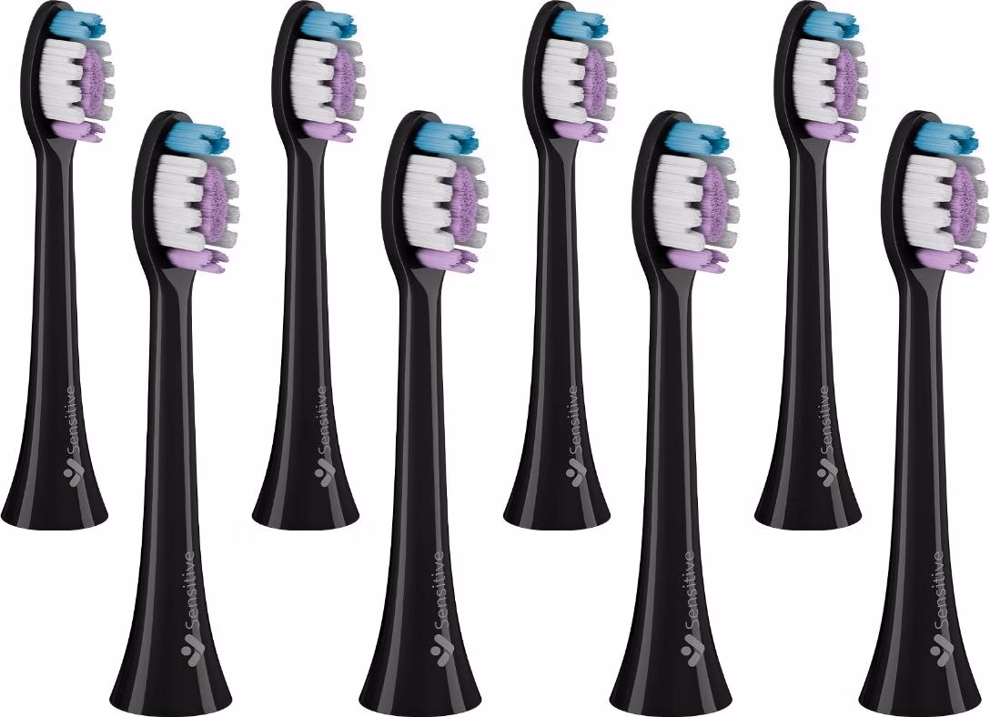 TrueLife SonicBrush Clean-series heads Sensitive black 8 pack