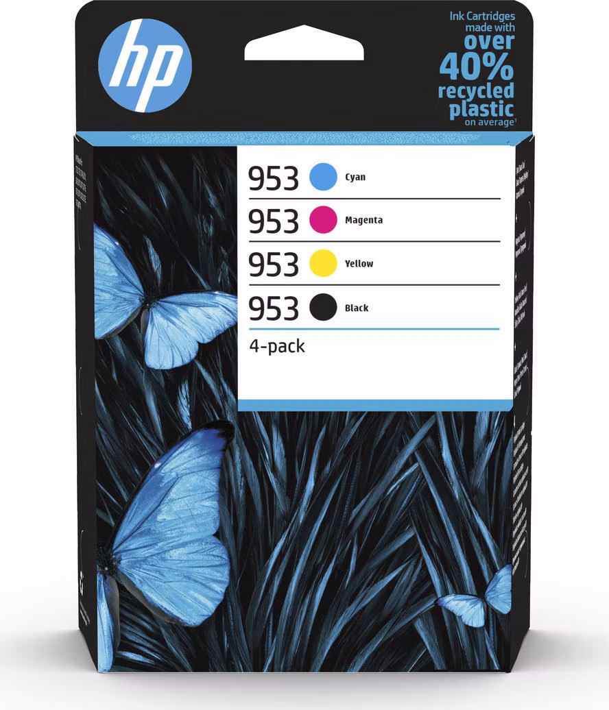 HP 953 CMYK Original Ink Cartridge 4-Pack (700 / 700 / 700 / 1,000 pages)