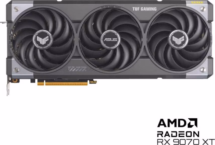 ASUS VGA AMD Radeon RX 9070 XT TUF GAMING OC 16GB, RX 9070 XT, 16GB GDDR6, 3xDP, 1xHDMI