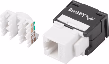KEYSTONE MODUL BEZ NÁSTROJŮ RJ45->LSA CAT.6A UTP 180° LANBERG