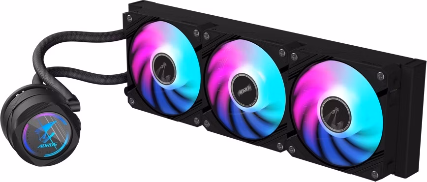 GIGABYTE vodní chladič AORUS WATERFORCE 360 II, 3x120mm, ARGB