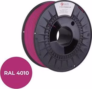 C-TECH tisková struna PREMIUM LINE ( filament ) , PLA, telekomunikační fialová, RAL4010, 1,75mm, 1kg