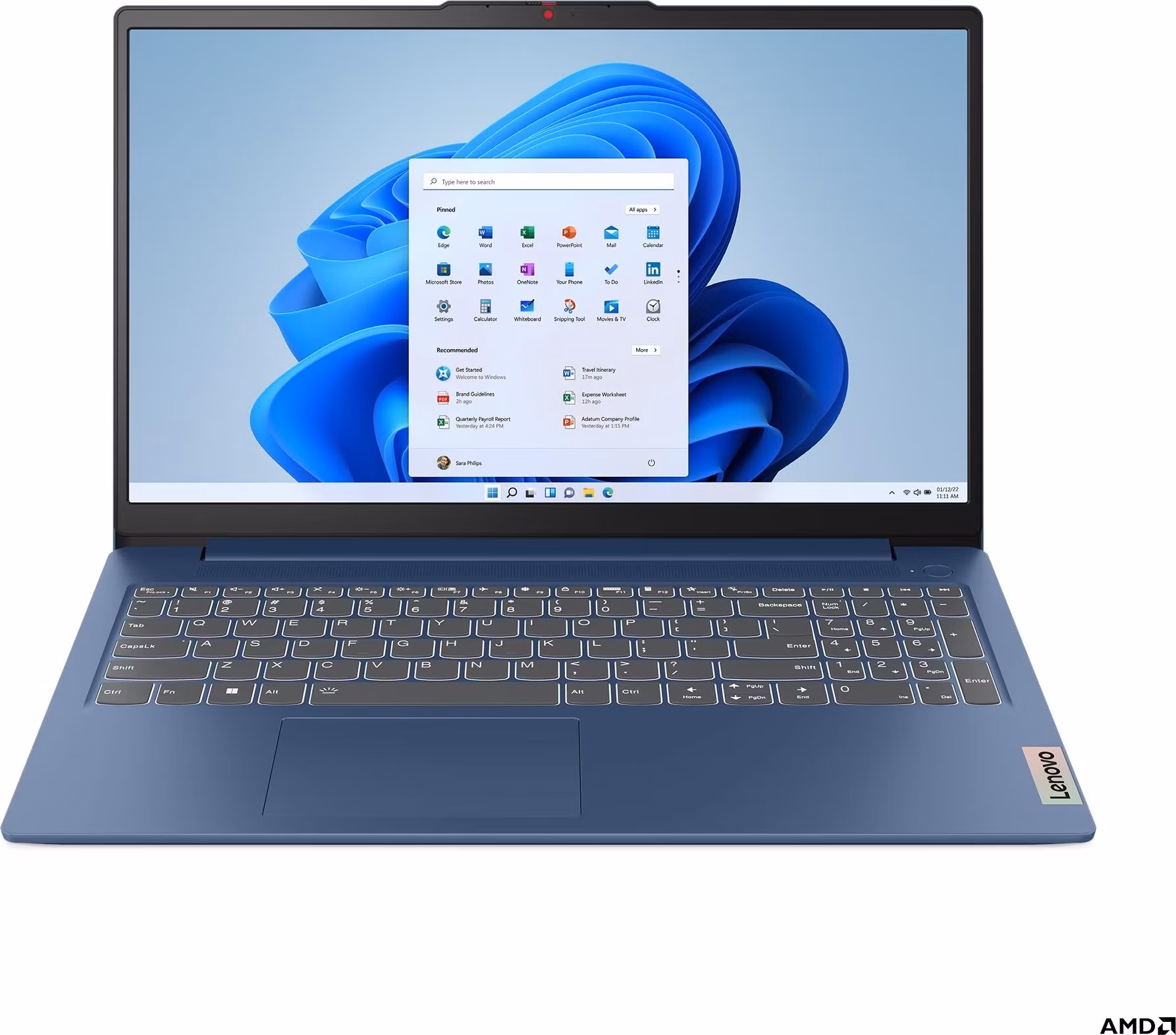 Lenovo IdeaPad Slim 3/15ABR8/R5-5625U/15,6"/FHD/8GB/512GB/RX Vega 7/W11H/Abyss Blue/2R