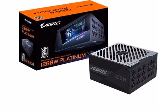 GIGABYTE zdroj GP-AP1200PM, 1200W, 80plus platinum, modular, 140 mm fan
