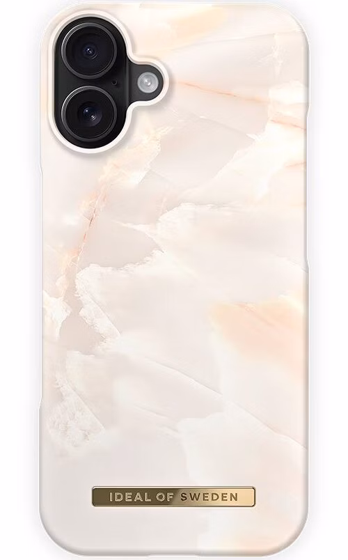 iDeal Fashion Printed Case MagSafe iPhone 17 Rose Pearl Marble