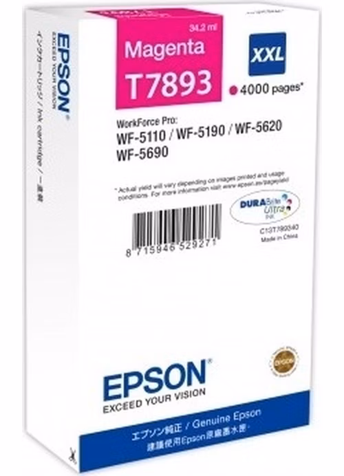 Epson inkoustová náplň/ C13T789340/ WF-5620/ WF-5690/ XXL/ Magenta