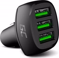 Green Cell PowerRide 54W 3xUSB 18W nabíječka do auta s technologií rychlého nabíjení Ultra Charge